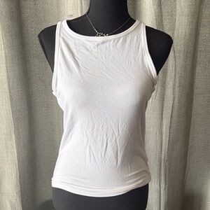 J. Crew Elegant White Sleeveless Tank Top